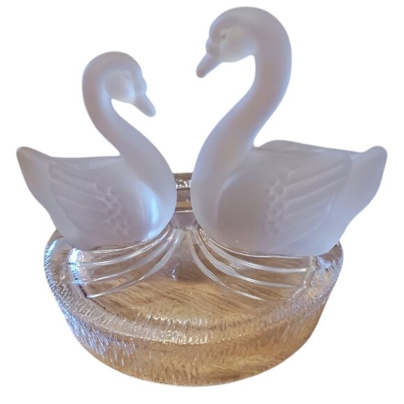 Crystal 2-Swan Figurine - Picture 2 of 2